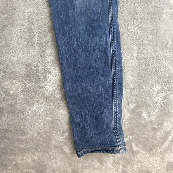 Agolde Roxxane Jeans Womens 27x26 Blue Denim Stretch Hi Rise Skinny Studded Punk - Picture 13 of 16